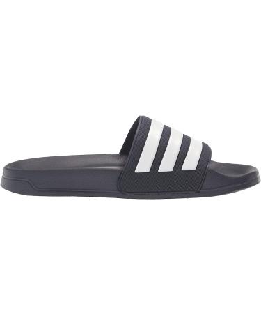 Adidas Men's Adilette Shower Slide Sandal 10 - Legend Ink/White - Buy Online on GoSupps.com