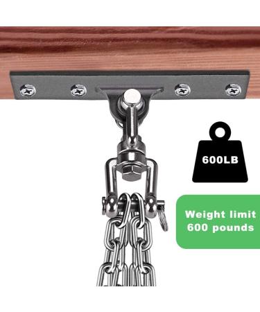 Dolibest Heavy Bag Hanger Wall Ceiling Mount Hook - 360 Rotation, 600 LB Capacity - Ideal for Strength Training, Aerial Yoga, Hammock, Resistance Band Sets - Buy Online on GoSupps.com