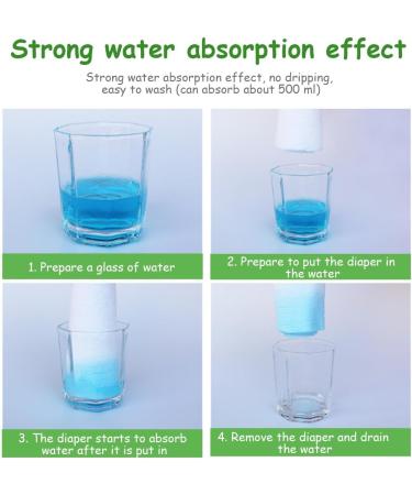 Reusable Microfiber Diaper Inserts - 15x36cm 5 Pack White - Eco-Friendly & International Shipping - Buy Online on GoSupps.com