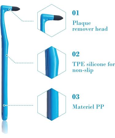 5pcs Reusable Tooth Stain Polish Brushes - Soft Cleaning & Whitening Tools for Tartar Removal - Buy Online on GoSupps.com