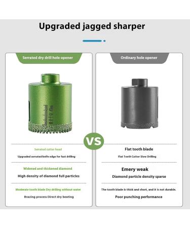 Hole Saw Opener for Drill Diamond Hole Drill Bit Punching Holes in Glass Holesaw Holesaw Cutting Tool for Industrial for Marble Granite Ceramics Porcelain Tiles (45mm) - Buy Online on GoSupps.com