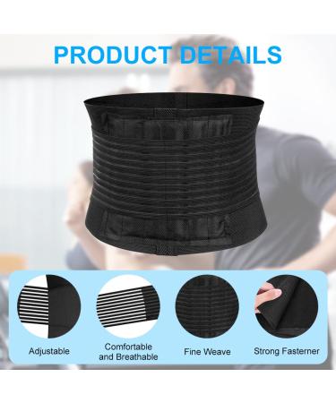 ACWOO Adjustable Lower Back Support Brace - Lumbar Belt for Slipped Disc Pain Relief - Buy Online on GoSupps.com