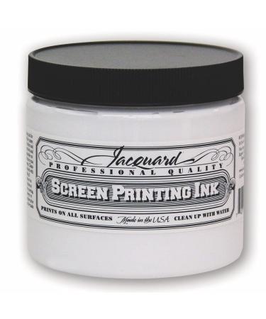 Jacquard Professional Screen Print Ink  Water-Soluable  16oz Jar  Super Opaque White (119) - Buy Online on GoSupps.com