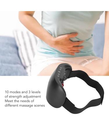 Best Bauch-Cellulite Massage Device | Heated Abdominal Belt with 10 Modes & 3 Strengths - Smooth Your Abdomen (Black) - Buy Online on GoSupps.com