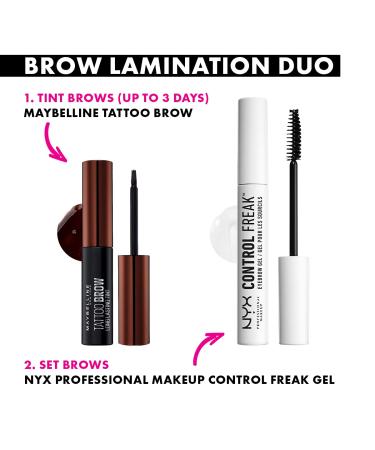 Maybelline Brow Tattoo Longlasting Tint - Dark Brown 4.9ml | Perfect Eyebrow Definition - Buy Online on GoSupps.com
