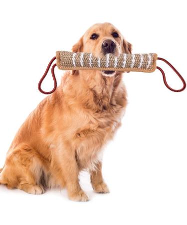 Hyrew Dog Tug Toy Dog Bite Pillow Jute Bite Toy Dog Pull Toy Interactive Toys for Medium to Large Dogs(style 1) - Buy Online on GoSupps.com