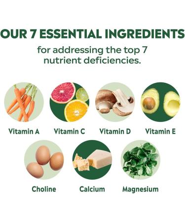 Stem & Root Simply 7 Multivitamin for Adults | Top 7 Deficiencies Addressed | 7 Essential Vitamins & Minerals | Vitamin C, D, Magnesium | 60 Capsules - Buy Online on GoSupps.com