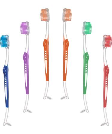 6 Pcs Double Ended Orthodontic Toothbrushes for Braces - Teen & Adult Manual Toothbrushes - Buy Online on GoSupps.com