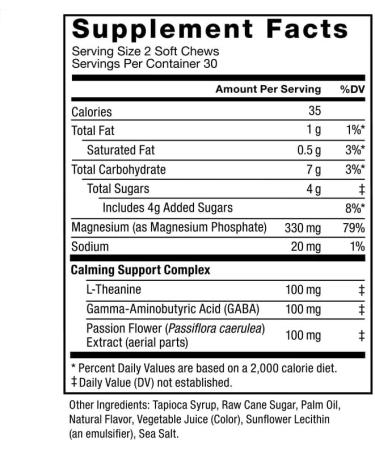 Orange Creamsicle Magnesium Soft Chews for Sleep, Stress Relief, and Relaxation - Buy Online on GoSupps.com