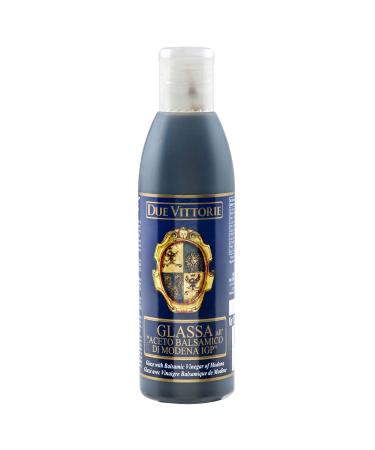 Due Vittorie Balsamic Crema Balsamic Glaze Reduction - Barrel Aged Balsamic Vinegar Glaze Made from Aceto Balsamico Di Modena IGP Italy - Gluten Free Balsamic Reduction 8.45 oz bottle - Pack of 1 8.45 Fl Oz (Pack of 1)