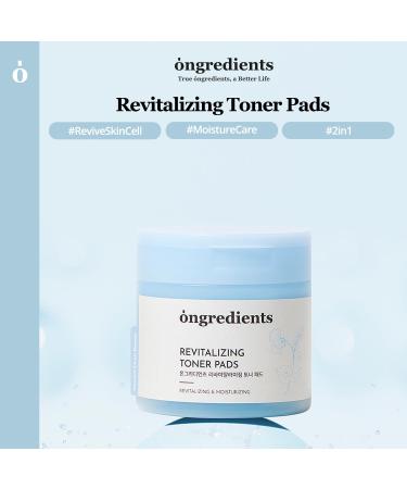 Buy Ongredients Skin Toner Pads | Exfoliating Facial Toner for Oily & Aging Skin - 60 Pads - Buy Online on GoSupps.com