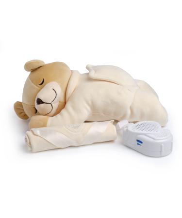Prince Lionheart Slumber Bear with Silkie| Sleep Aid | Soothing Womb Sounds | Designed By A Doctor | Newborn Infant & Toddler | White Noise | Removeable Sound Box Cream