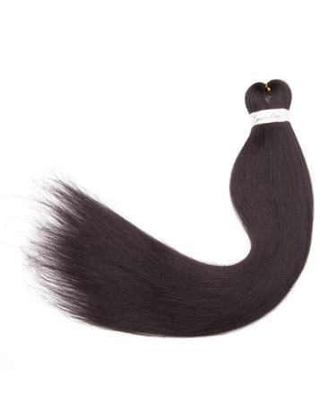 65cm Dark Brown Braids Extensions - Afro Crochet Twist Hair Anti-Stretched Synthetic Fibers 90g Bundle - Buy Online on GoSupps.com