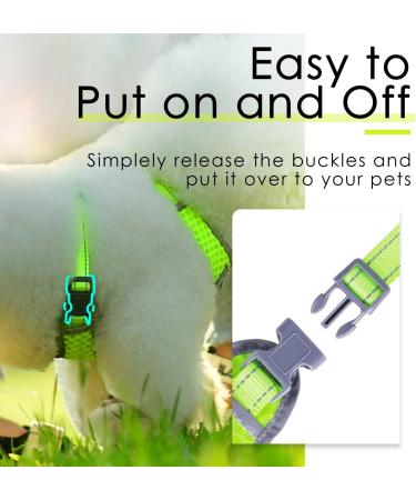 Thinkpet No-Pull Dog Harness Leash Set - Breathable Adjustable Padded Safety Harness for Small Medium Large Dogs - Reflective Yellow (1 Pack) - Buy Online on GoSupps.com