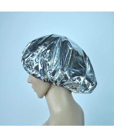 Lurrose 6pcs Heat Cap Deep Conditioning Aluminum Foil Hair Caps - Silver - Buy Online on GoSupps.com
