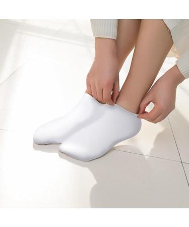 Xumann 3 Pairs Thickened Silicone Socks for Women Foot Spa Moisturising Socks for Cracked Feet Pedicure Silicone Socks for Repairing Dry Feet Heel - Buy Online on GoSupps.com