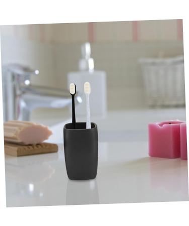Minkissy 18STK Toothbrush Set for Kids | Oral Hygiene & Prosthesis Cleaning Brush with Dental Floss | Microbursten Hard Bristle Wavy Style | Travel & Household Use | Charcoal PP - Buy Online on GoSupps.com