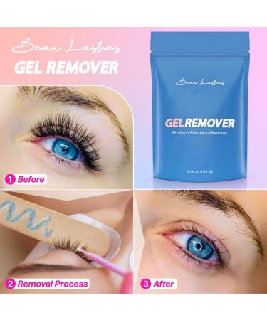 100 Pairs Under Eye Pads & Eyelash Extension Remover Gel | Lint Free Hydrogel Eye Patches for Lash Extensions & Lift | Effective Lash Glue Remover Gel for The Strongest Adhesives - Buy Online on GoSupps.com
