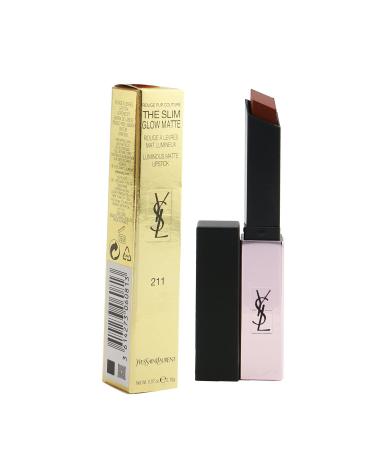 Buy Lanc me Rouge Pur Couture The Slim Glow Matte Lipstick - 211 for Women | International Shipping Available - Buy Online on GoSupps.com