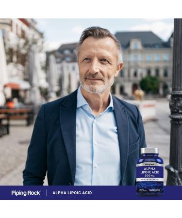 Piping Rock Alpha Lipoic Acid 300mg | Plus Biotin Optimizer | 160 Capsules | Non-GMO Gluten Free Supplement - Buy Online on GoSupps.com