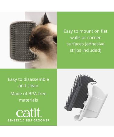 Catit Senses 2.0 Self Groomer Cat Toy - Interactive Self Grooming Brush - Buy Online on GoSupps.com