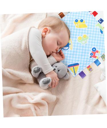 Buy Toyandona 10-Piece Soothing Towel Set | Soft Sensory Plush Ceiling Toys for Infants - Cuddly Colors 32.5x32.5cm - Buy Online on GoSupps.com