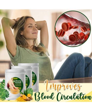 Lymphatic Drainage Ginger Foot Soak - Leg Slimming & Detox Care - Natural Mugwort Herb - Spa Relaxation for Men & Women - 1PACK-10pcs - Buy Online on GoSupps.com