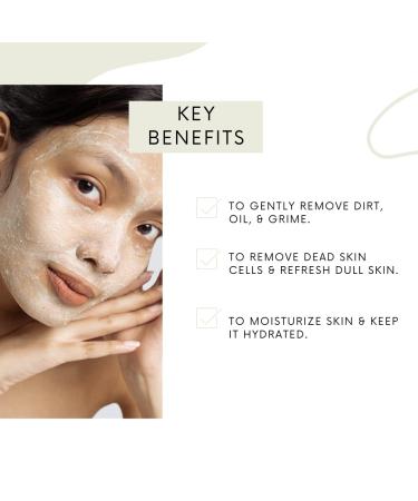 Amira Beauty Cucumber Facial Scrub | Gentle Exfoliation & Deep Cleansing for All Skin Types | Remove Blackheads Acne & Dead Skin | 12 OZ - Buy Online on GoSupps.com