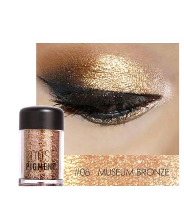 12 Colors Glitter Eyeshadow Beauty Eyes Pigment Powder Lips Loose Makeup Cosmetic (#8)