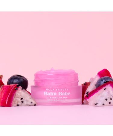 NCLA Beauty Balm Babe All Natural Lip Balm - Moisturizes Lips with Natural Oils - Infused with Vitamin C and E - Dragon Fruit Acai Berry - 0.34 oz - Buy Online on GoSupps.com