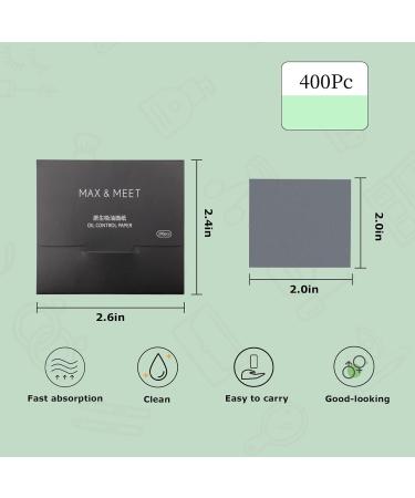 LuckyOpt 200 Face Oil Blotting Sheets with Mirror Travel Box& Puff Linen Fiber Gentle Blotting Paper for Oily Skin Not Destroy Base Makeup (Bamboo Charcoal Refill 400sheets) - Buy Online on GoSupps.com