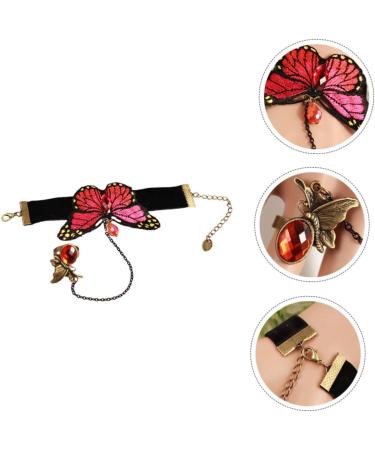 COHEALI 1pc Butterfly Ring Bracelet Rings for Teen Girls Wrist Chain Wristband with Finger Ring Jewelry Miss - Buy Online on GoSupps.com
