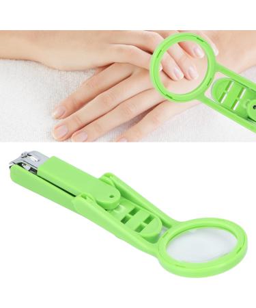 Deluxe Nail Clipper with Magnifier Stainless Steel Adjustable Fingernail Toenails Cutter with Magnifying Glass for Elderly Children(green) - Buy Online on GoSupps.com