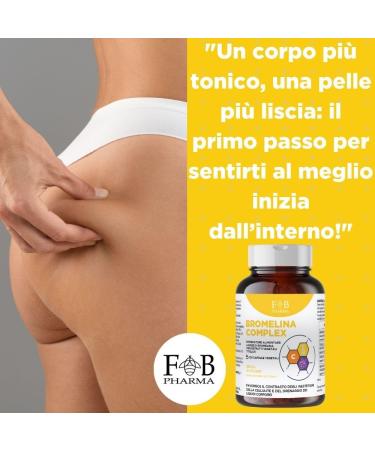 FORTEBRACCIO PHARMA SRL Bromelain Complex Natural diuretic against cellulite and water retention promotes microcirculation and drainage made in Italy 120 capsules - Buy Online on GoSupps.com