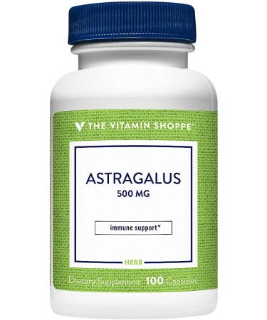 The Vitamin Shoppe Astragalus (Root) 500mg Herbal Supplement Support (100 Capsules) 100 Count (Pack of 1) - Buy Online on GoSupps.com