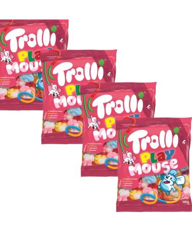 04 x VIMIX Playmouse Bag 150g - Vanilla Cream Flavoured Gummy Sweet - Buy Online on GoSupps.com