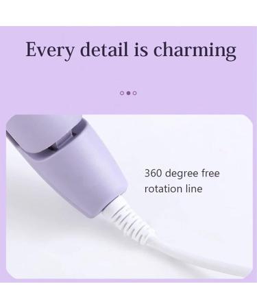 Romantic French Egg Curling Iron Egg-Roll Hairstyle Water Ripple V-Shaped Fast Heating Adjustable Temperature Hair Curler Crimper Styling Tools & Appliances with Multifunctions (Purple) - Buy Online on GoSupps.com