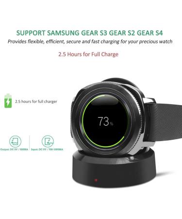 Samsung Gear S3 Watch Charger  Gear S4 Gear S3 Gear S2 Wireless Qi Charging Cradle Dock for Samsung Gear S3 Classic/Frontier Smartwatch - Buy Online on GoSupps.com