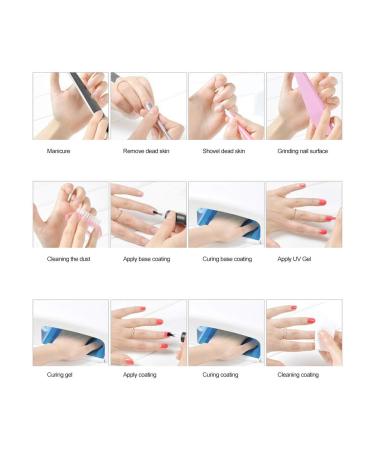 ZJchao 168W UV Gel LED Nail Dryer Lamp - Fast Drying Painless Nail Art Light for Manicure - EU Connector - Buy Online on GoSupps.com