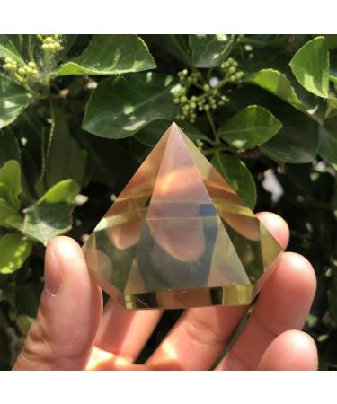 1pcs Natural Yellow Crystal Quartz Crystal ling Pyramid of Natural Citrus Natural Stones and Minerals