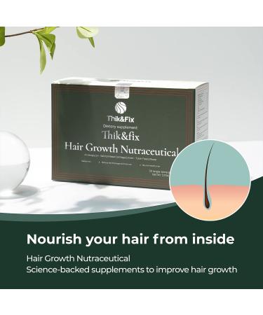 Thik&Fix Hair Growth Supplement - Hair Thickening Powder for Men and Women | Promotes Natural Hair Growth, Reduces Hair Loss | Hair Loss Supplement for Fuller & Thicker Hair - Buy Online on GoSupps.com