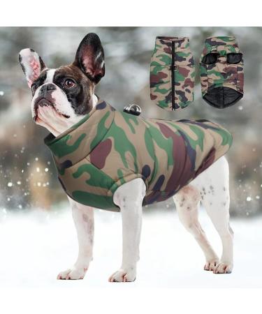Femax Waterproof Dog Coat - Warm Jacket for Small Medium & Large Dogs - Camouflage Winter Vest for Cold Weather - Buy Online on GoSupps.com
