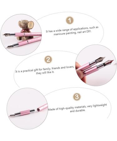 Beaupretty 2 Sets Colored Pen Gel Nail Kit Nail Art DIY Pen Girls Nail Kit Nail Dip Kits Flower Pressing Kit Girls Accessories Painting Tools Nail Kits Manicure Pink Nail Tool Metal - Buy Online on GoSupps.com