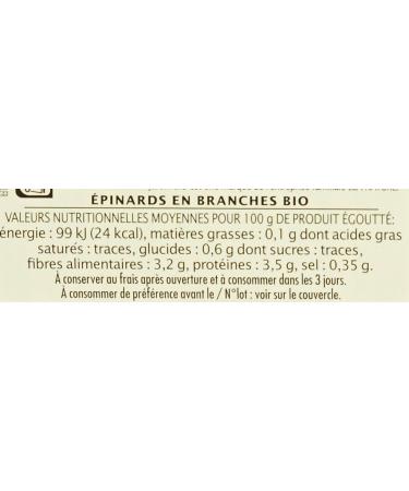 Jardin BiO tic - Spinach branches - organic - salty - AB certified - 630 g jar - Buy Online on GoSupps.com