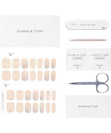 Danni & Toni Half Hardened Gel Nail Foils - Radiant Technicolor Sequin Glossy Nail Set | Self-Adhesive UV Gel Nail Wraps (28 Stickers) - Buy Online on GoSupps.com