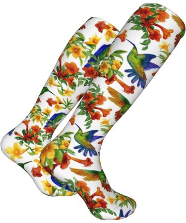 Shop Hummingbirds Compression Socks for Women & Men - 15-20 mmHg Support for Running & Cycling - Boost Circulation & Performance - Buy Online on GoSupps.com