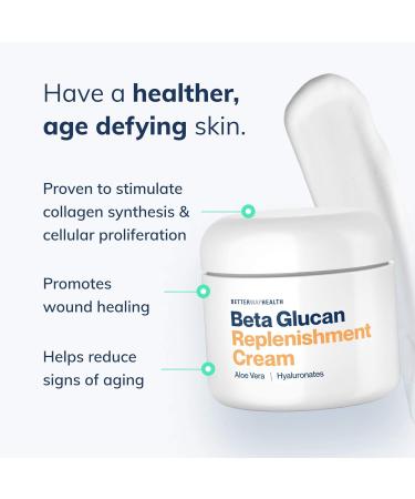 Moisturizing Replenishment Cream | Beta Glucan Aloe Vera & Hyaluronic Acid for Dark Spots Fine Lines & Wound Healing - International Shipping - Buy Online on GoSupps.com