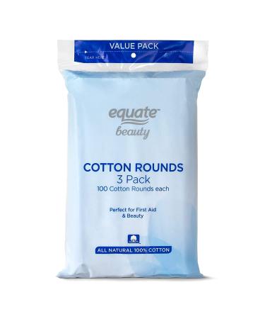 Equate Beauty Cotton Rounds 300 Ct