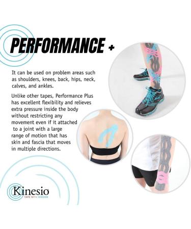Kinesio Tex Performance+ Therapeutic Tape - Red - 2in x 16.4 ft - Buy Online on GoSupps.com