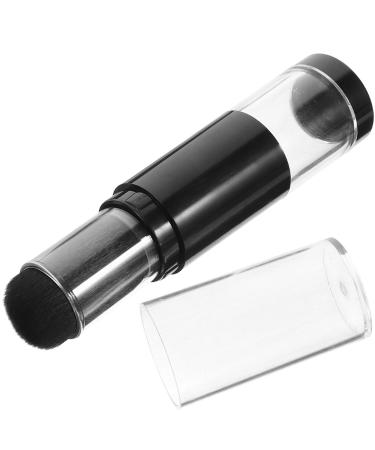 DOITOOL Refillable Powder Brush Reusable Spray Applicator Brush Retractable Pressed Powder Brush with Refillable Loose Powder Bottle Jar for Tint Blush Makeup Travel